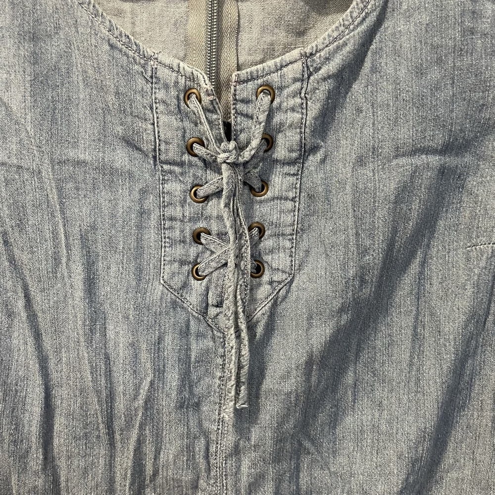 Hollister Denim Mini Dress - Size M Womens - Picture 4 of 10